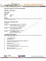 English for Tourism and Hospitality 3