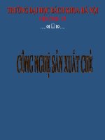 Công nghệ sản xuất chè