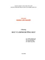 Cẩm nang ngành lâm nghiệp - Chương: Đất và dinh dưỡng đất