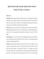 Bệnh nhân hen được kiểm soát hoàn toàn từ bậc 4 về bậc 1