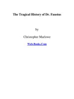 The Tragical History of Dr. Faustus