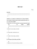 Thực trạng và giải pháp đẩy mạnh kinh doanh xuất khẩu tại Công ty hoá chất – Bộ thương mại