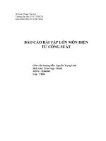 Báo cáo bài tập lớn môn điện tử công suất