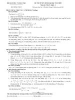 Đề thi đại học toán khối A năm 2009