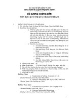 Quản trị  hệ khách hàng