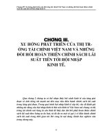 Hoàn thiện chính sách lãi suất của Việt Nam - Nguyễn Thanh Yến - Chương 3