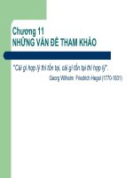 Bài giảng triết học - Chương 11