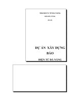 DỰ ÁN  XÂY DỰNG BÁO ĐIỆN TỬ ĐÀ NẴNG 