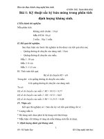 Kỹ thuật sắc ký bản mỏng trong phân tích định lượng kháng sinh