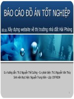 Xây dựng website về thị trường nhà đất hải phòng
