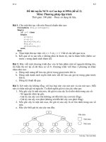 Đề thi tuyển sinh Cao học và nghiên cứu sinh môn Ngôn ngữ lập trình 1994 -2