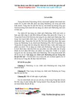 Vận dụng các chính sách Marketing-mix tại Trung tâm Du lịch Hà Nội.doc