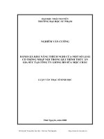 Đánh giá khả năng thích nghi của một số loài cỏ tròng nhập nội trong quy trình thức ăn gia súc tại công ty giống bò sữa