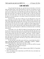 Triển vọng khu vực mậu dịch tự do ASEAN - Trung Quốc