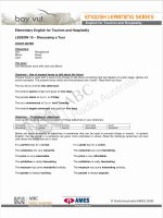 English for Tourism and Hospitality 15