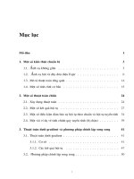 Một số thuật toán chiếu giải bài toán chấp nhận lồi