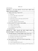 Hoàn thiện kế toán thuế giá trị gia tăng tại doanh nghiệp tư nhân Thanh Tuấn