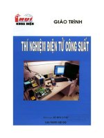 Giáo trình thí nghiệm điện tử công suất