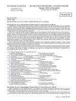 Đề thi tuyển sinh đại học, cao đẳng môn tiếng anh năm 2007 mã đề 985