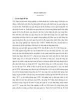 Hoàn thiện công tác hạch toán kế toán HTK tại TCT rau quả nông sản với việc tăng cường quản trị nội bộ