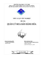 Quản lý mua bán hàng hóa