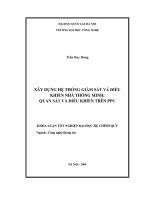 Xây dựng hệ thống giám sát và điều khiển nhà thông minh Quan sát và điều khiển trên ppc