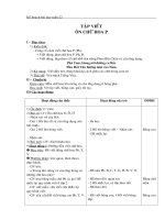 Giáo án môn tập viết lớp 3 - tuần 22