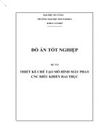 Thiết kế máy phay CNC 2D