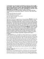  Báo cáo “Phân lập và tuyển chọn một số chủng VK Azotobacter có hoạt tính Nitrogenaza