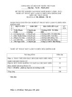 Đề thi thực hành kỹ thuật máy lạnh và điều hòa không khí 5