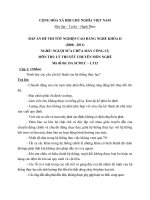 Đáp án Nguội sửa chữa máy công cụ 12