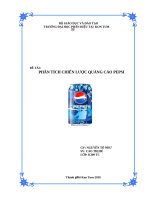 Phân tích chiến lược quảng cáo pepsi
