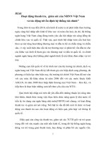 Hoạt động thanh tra, giám sát của NHNN VN và tác động tới ổn định hệ thống tài chính