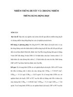 Nhiễm trùng huyết và choáng nhiễm trùng bằng động học