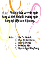 Phương thức vay vốn ngân hàng và tình hình thị trường ngân hàng tại Việt Nam hiện nay