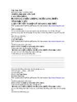 Ảnh hưởng của các điều kiện tự nhiên đến sản xuất và đánh giá chất lượng muối Long Điền – tỉnh Bạc Liêu