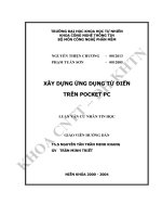 Xây dựng ứng dụng Từ điển trên Pocket PC