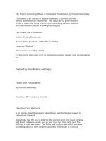 Crime and Punishment