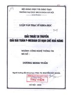 Giải thuật di truyền giải bài toán P - MEDIAN có hạn chế khả năng