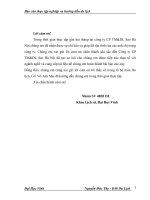 MỘT SỐ GIẢI PHÁP VÀ KIẾN NGHỊ NHẰM PHÁT TRIỂN KINH DOANH LỮ HÀNH CỦA CÔNG TY CP TM&DL SAO HÀ NỘI ( Hà Nội)