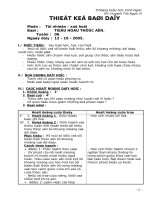 Giáo án Tự nhiên và Xã hội - Lớp 2 - Tiêu hóa thức ăn