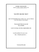 Một số phương pháp chính xác lập lộ trình chuyển động cho Robot