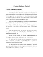 Công nghệ tái chế dầu thải