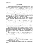 Vận dụng phương pháp dãy số thời gian phân tích biến động giá trị sản xuất công nghiệp của Bình Lục - Hà Nam thời kỳ 2000-2004