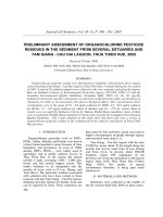 Thẩm tra sơ bộ thuốc trừ sâu clo hữu cơ