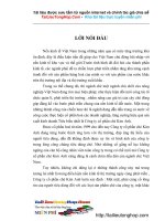 Marketing hỗn hợp mở rộng thị trường chè của Công ty cổ phần chè Kim Anh