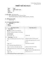 Giáo án Toán học - Lớp 2 - Tiền Việt Nam