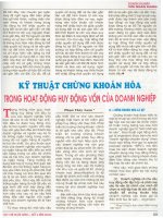 Kỹ thuật chứng khoán hoá trong hoạt động huy động vốn của doanh nghiệp