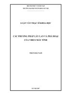 Các phương pháp lây lan và phá hoại của virus máy tính