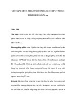 Viên nang chứa Pellet Metoprolol succnat phóng thích kéo dài 47,5mg